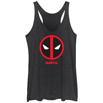Juniors' Marvel Deadpool And Wolverine Emblem Graphic Racerback Tank Top