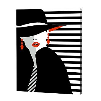 Artwille Paint By Number Kit Black, White And Red