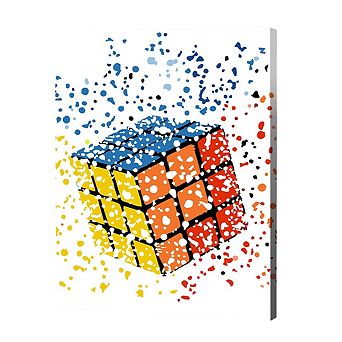 Artwille Paint By Number Kit Rubik's Cube