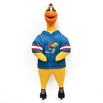 NCAA Jayhawks Rubber Chicken Toy