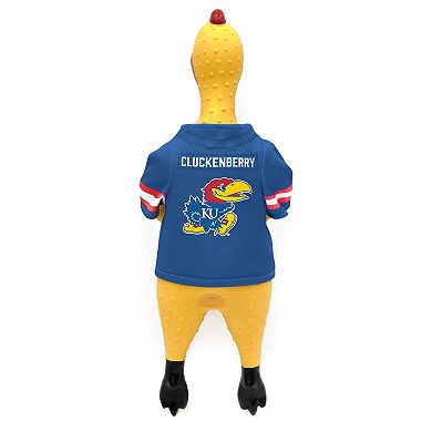 NCAA Jayhawks Rubber Chicken Toy