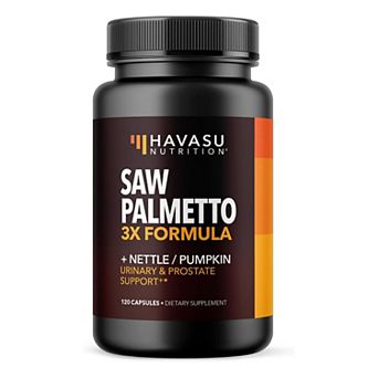 Saw Palmetto + Nettle & Pumpkin Seed Capsules, 120 ct