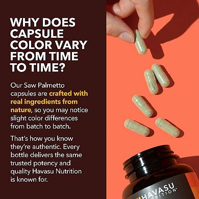 Saw Palmetto + Nettle & Pumpkin Seed Capsules, 120ct