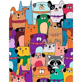 Artwille Paint By Number Kit Raccoon Among Friends