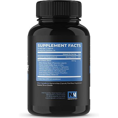 Night Time Fat Burner Capsules, Nobi Nutrition, 60ct