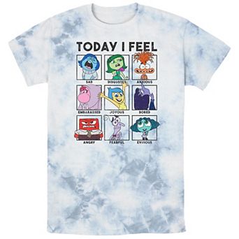 Men's Inside Out 2 Today I Feel Group Shot Emotion Boxes Bombard Wash Graphic Tee
