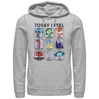Disney's Inside Out 2 Today I Feel Group Shot Emotion Boxes Men's Graphic Hoodie