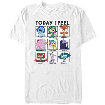 Men's Inside Out 2 Today I Feel Group Shot Emotion Boxes Graphic Tee