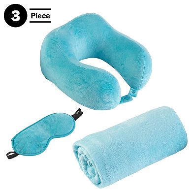 Home-Complete 3-Piece Travel Neck Pillow Set