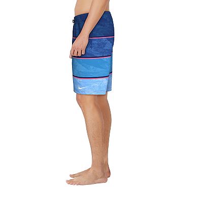 Men's Nike 9" Wave Stripe Swim Trunks