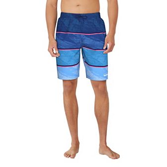 Men's Nike 9" Wave Stripe Swim Trunks