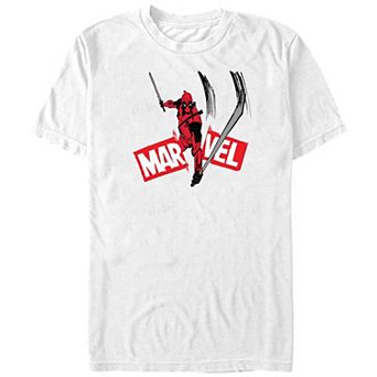 Men's Deadpool And Wolverine Logo Slash Graphic Tee