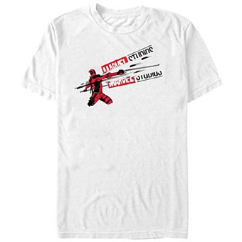 Men's Deadpool And Wolverine Studios Logo Slash Graphic Tee
