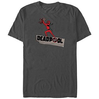 Men's Deadpool And Wolverine Hail Dog Graphic Tee