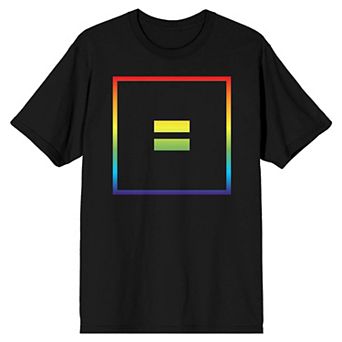 Men's Pride Rainbow Box with Equal Sign Tee