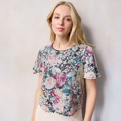 Women's LC Lauren Conrad Woven Floral Blouse