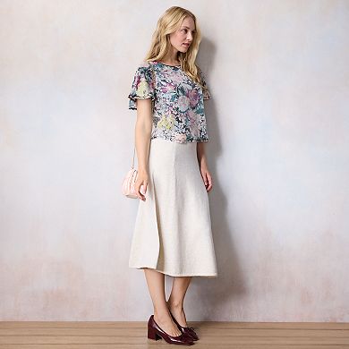 Women's LC Lauren Conrad Woven Floral Blouse
