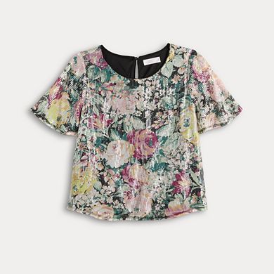 Women's LC Lauren Conrad Woven Floral Blouse