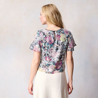 Women's LC Lauren Conrad Woven Floral Blouse
