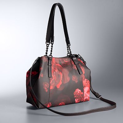 Simply Vera Vera Wang Floral Jordan Satchel Bag Simply Vera Vera Wang Floral Jordan Satchel Bag