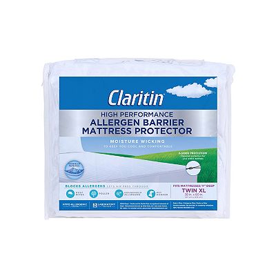 Top Claritin Cal-King Mattress Protector 6 Sided