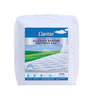 Claritin High Performance Allergen Barrier Mattress Pad