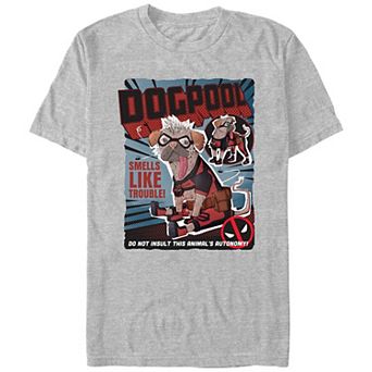 Men's Deadpool And Wolverine Dogpool Comic Book Cover Graphic Tee