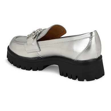 Nine West Glammy Lug Sole Women's Slip-On Casual Loafers