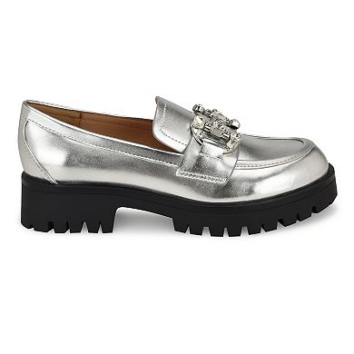 Nine West Glammy Lug Sole Women's Slip-On Casual Loafers