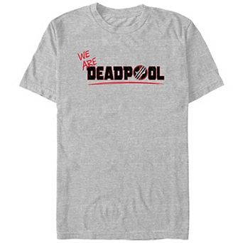Men's Deadpool And Wolverine We Are Scratch Logo Graphic Tee