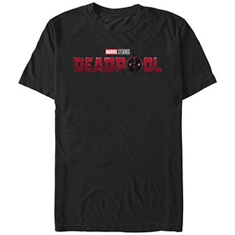 Men's Deadpool And Wolverine Distressed Logo Graphic Tee