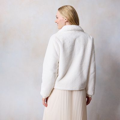 Women's LC Lauren Conrad Faux Fur Toggle Jacket