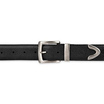 Men's Columbia Western Lace Detailed Leather Belt with Metal Tip End