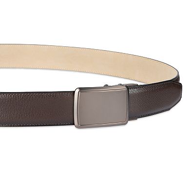 Men's Dockers Ratcheting Plaque Buckle Track Lock Belt