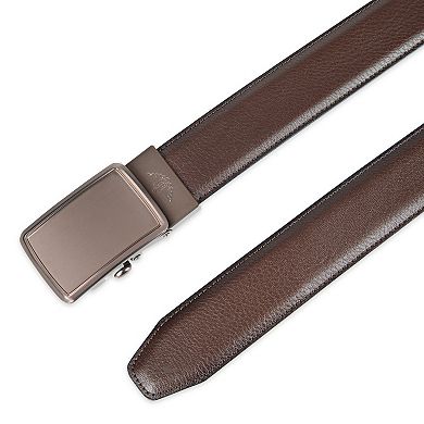 Men's Dockers Ratcheting Plaque Buckle Track Lock Belt