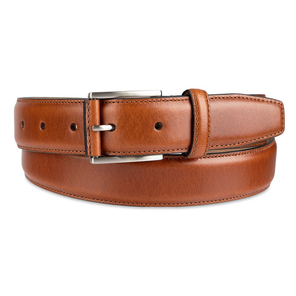 Men's Dockers® Stitch Border Leather Roller Bar Buckle Dress Belt