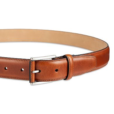 Men's Dockers Stitch Border Leather Roller Bar Buckle Dress Belt