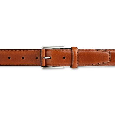 Men's Dockers Stitch Border Leather Roller Bar Buckle Dress Belt