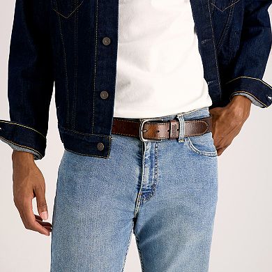 Men's Levi's Casual Stitched Edge Leather Belt