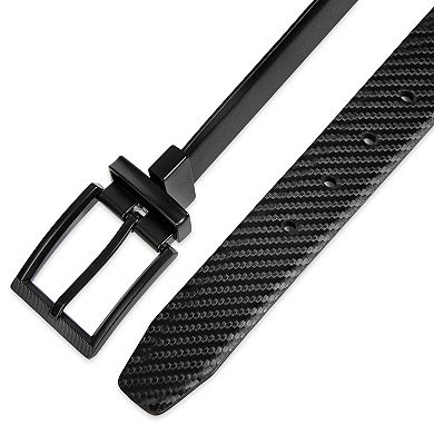 Men's Sonoma Goods For Life Faux Carbon Fiber Feather Edge Belt