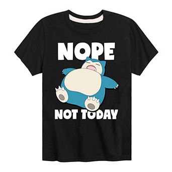 Boys 8-20 Pokemon Snorlax Nope Not Today Graphic Tee
