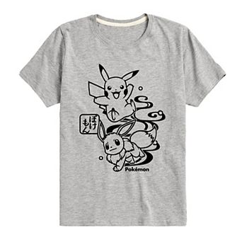 Boys 8-20 Pokemon Wagara Pikachu & Eevee Graphic Tee