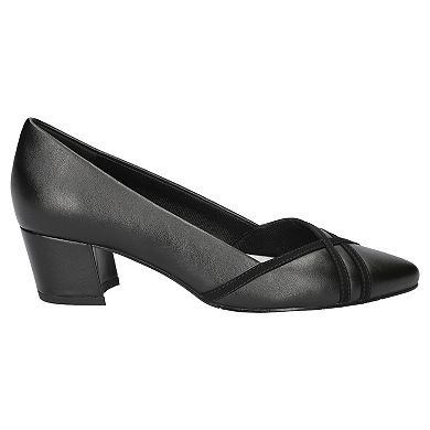 Easy Street Women's Lotus Block Heel Pumps