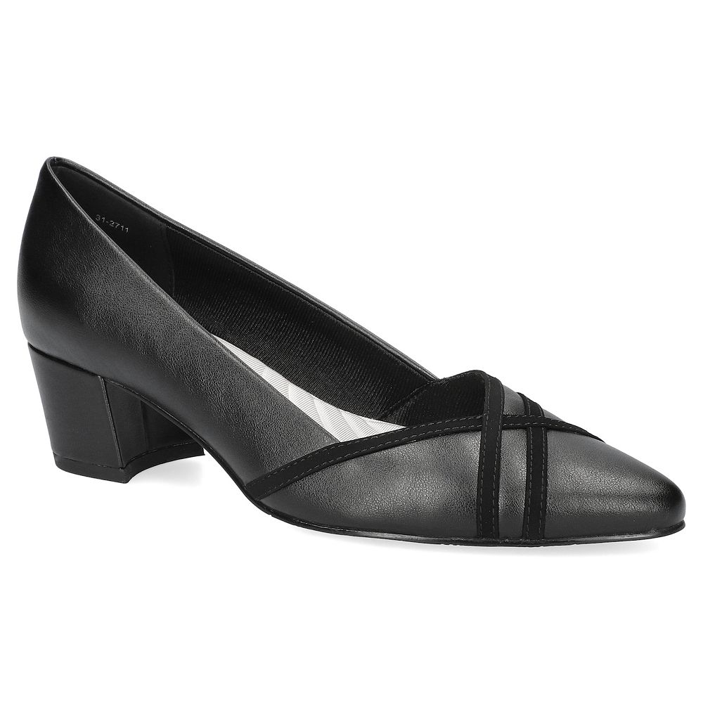 Easy Street Women's Lotus Block Heel Pumps