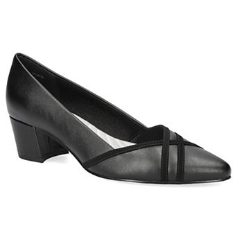Easy Street Women's Lotus Block Heel Pumps