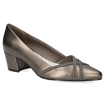 Easy Street Women's Lotus Block Heel Pumps