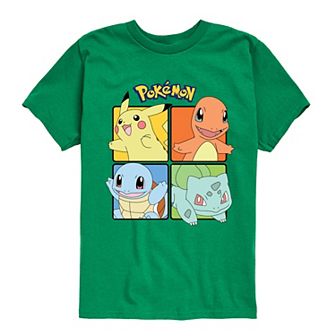 Boys 8-20 Pokemon Characters Squared Graphic Tee