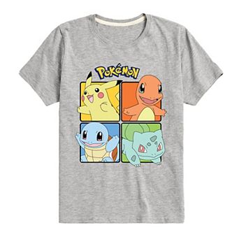 Boys 8-20 Pokemon Characters Squared Graphic Tee