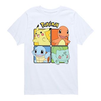Boys 8-20 Pokemon Characters Squared Graphic Tee