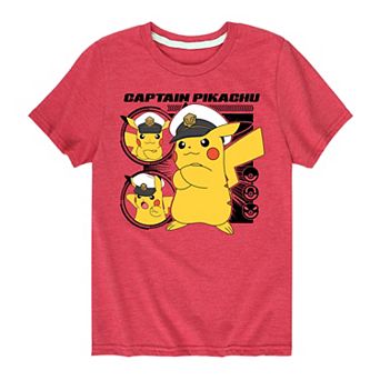 Boys 8-20 Pokemon Captain Pikachu Graphic Tee